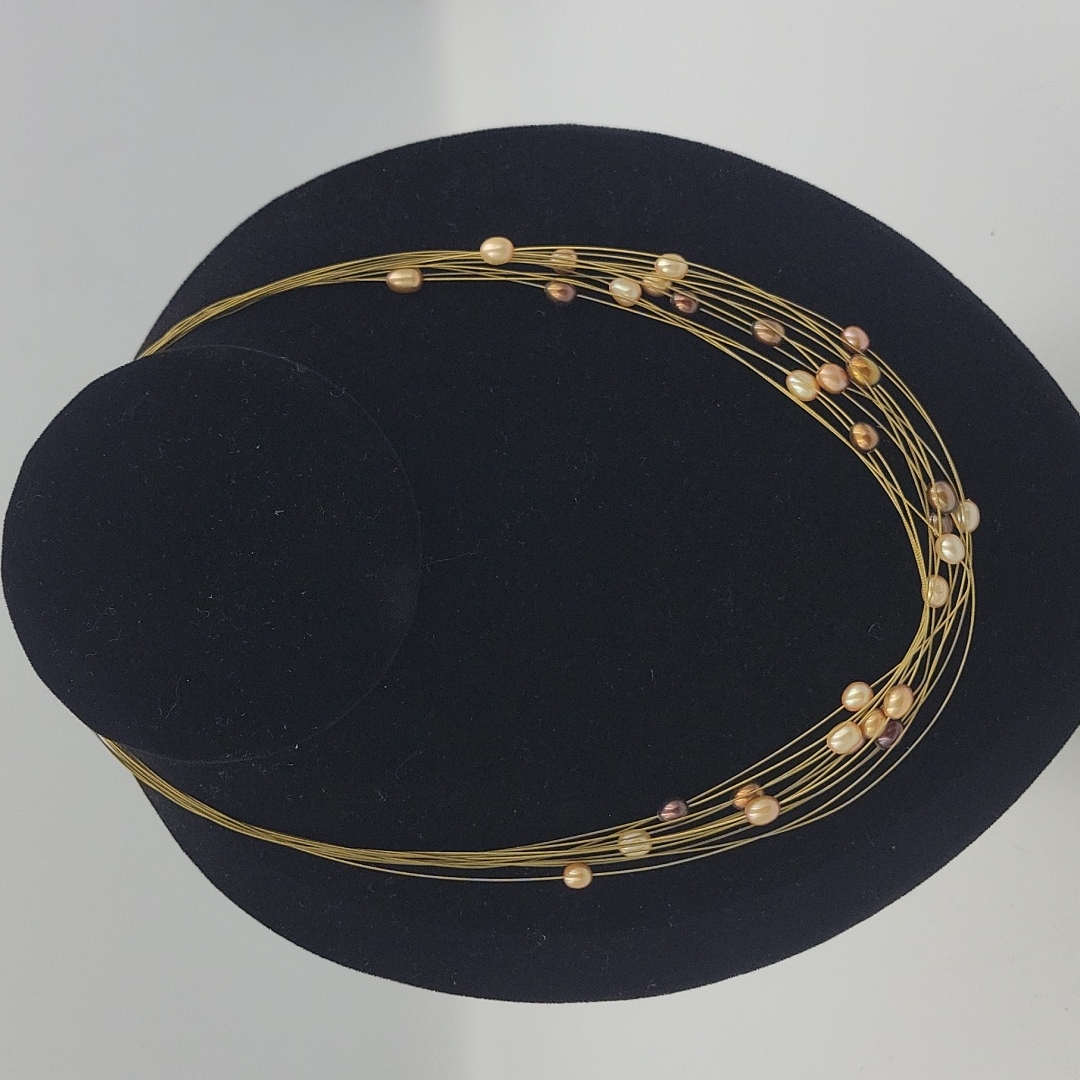 Honora 12 Strand Frosted Pearl Necklace 36$